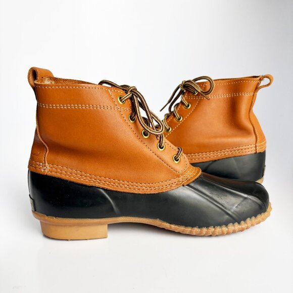 Eddie Bauer Waterproof Rubber Duck Foul Weather Garden Boots Ladies Size 10 - Picture 7 of 11